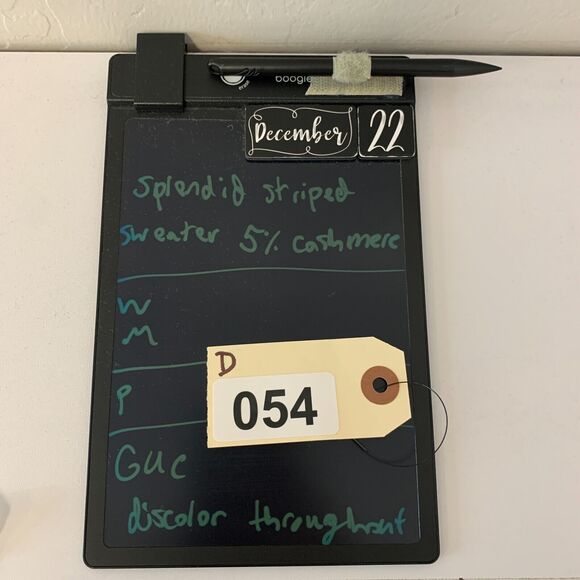 Splendid Striped Sweater Womens M Medium 5% Cashmere Blend Drop Shoulder *READ - Picture 15 of 16